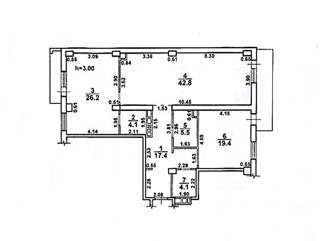 продажа трехкомнатной квартиры номер A-173246 в Приморском районе, фото номер 14